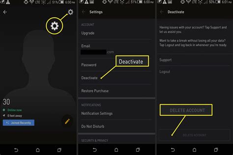 grindr account verwijderen|How to delete your account